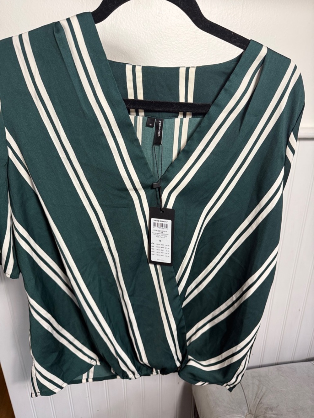 New Striped Green Top